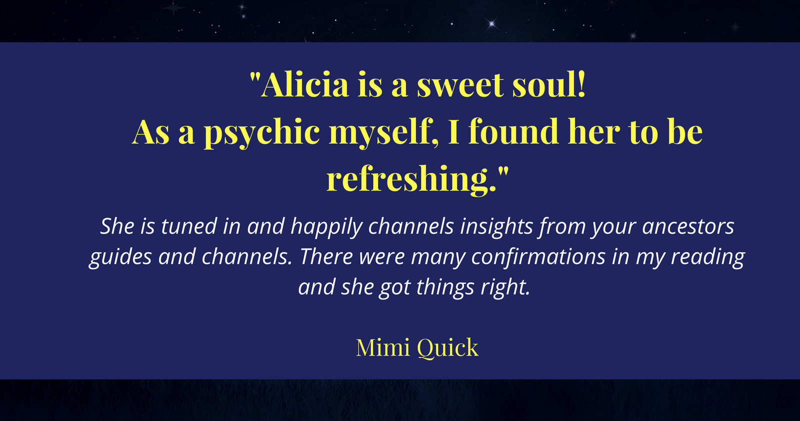 Mimi Quick Testimonial