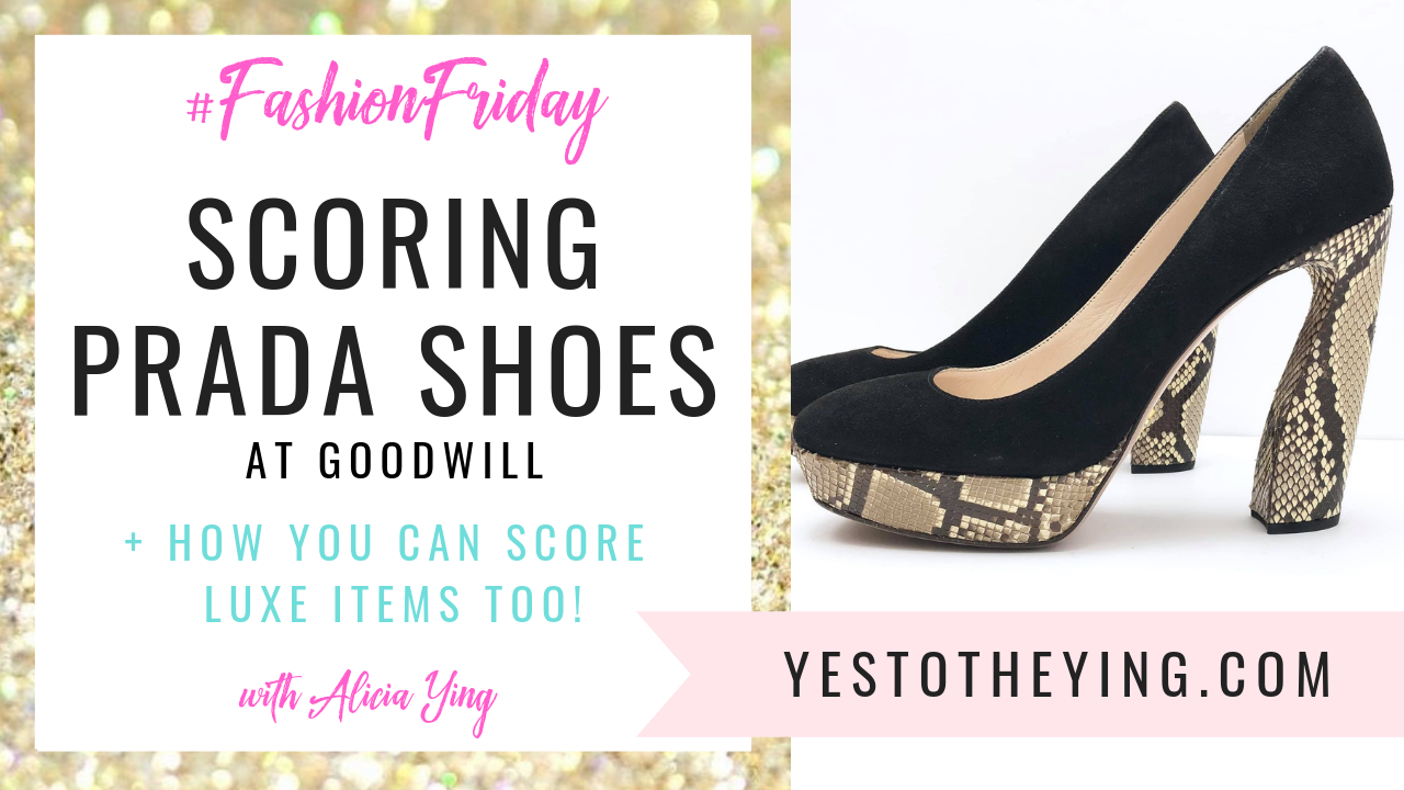 Prada shoes at goodwill